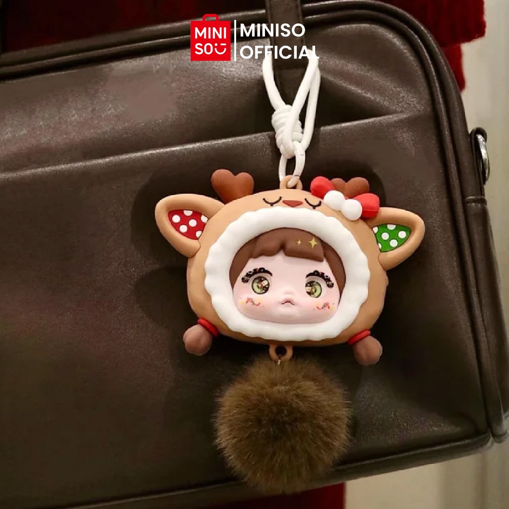 MINISO TOY - NOMMI Christmas Capsule Silicone Earphone Case Gantungan Tas Lucu Multifungsi Pelindung