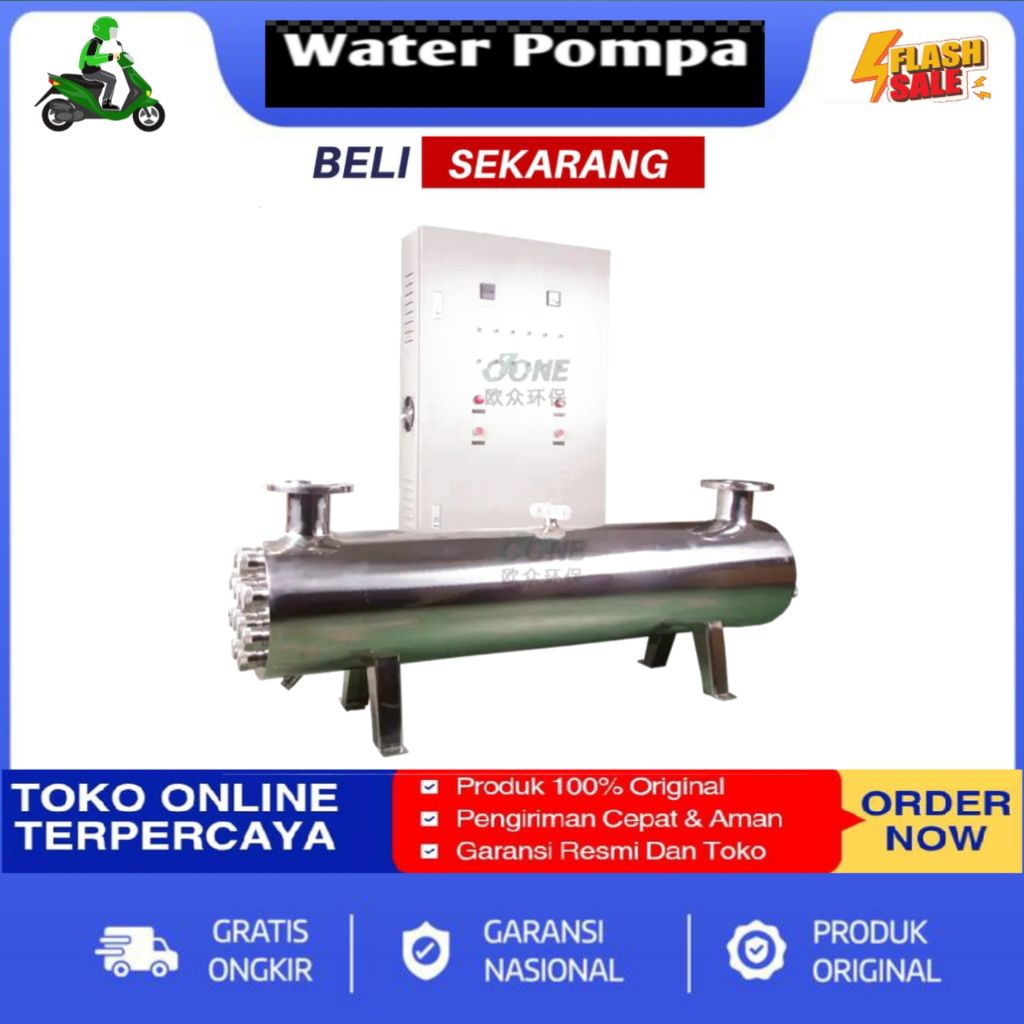 LAMPU UV 250GPM 50M3/H SS 6 lampu / ULTRAVIOLET UV 250 GPM
