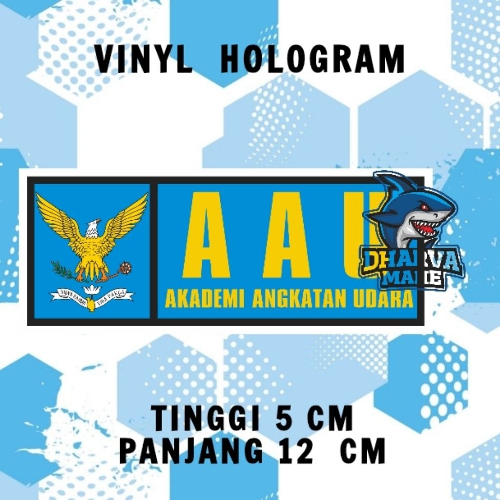 akademi angkatan udara, stiker akademi angkatan udara, AAU, stiker AAU, Vidya Karma Vira Pakca