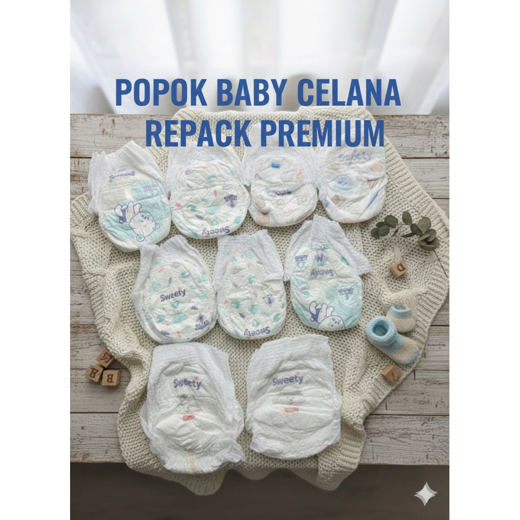 Pempers Popok Bayi Non kemasan50pcs||pampers celana dan perekat anak 10-50pcs|size|NBS/S/M/L/XL|Camp