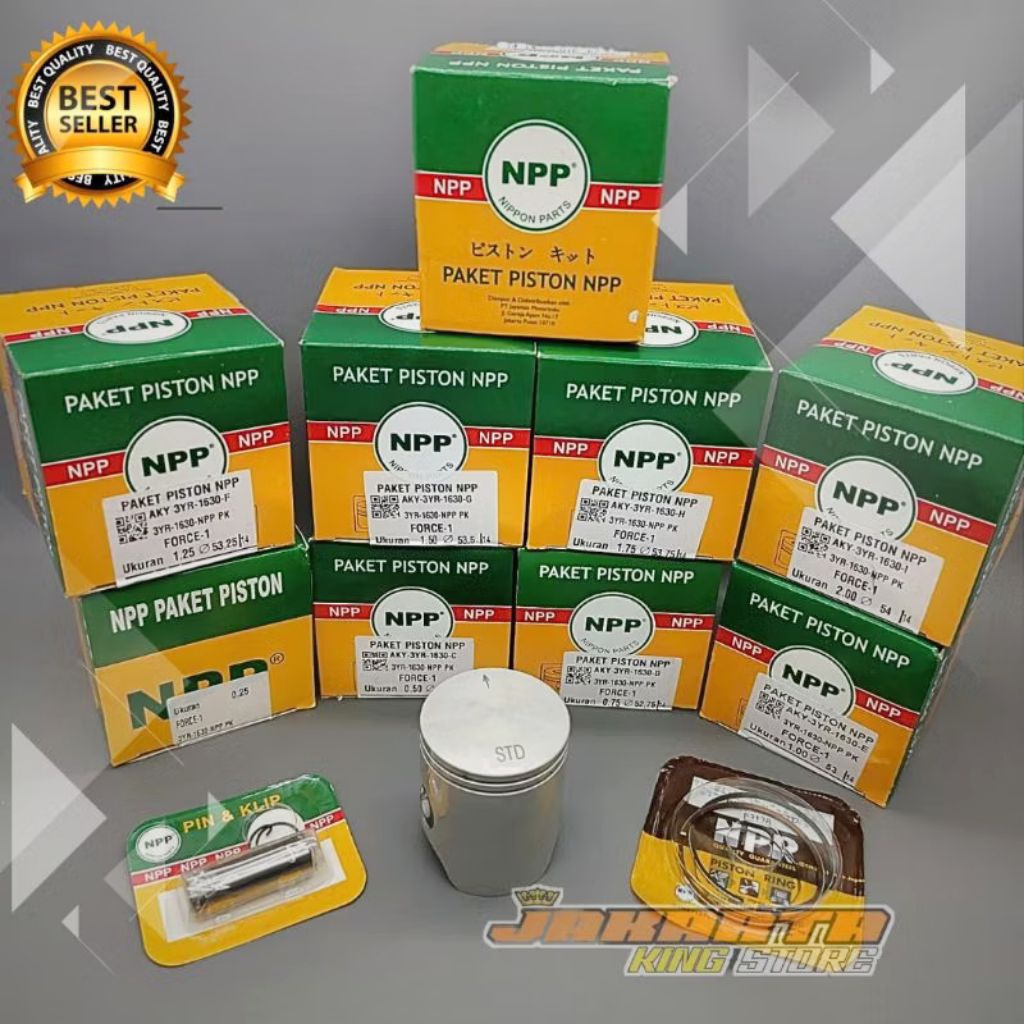SEHER PISTON KIT NPP FIZR F1Z R FORCE1 OS STANDAR 25 50 75 100 125 150 175 200 PISTON MOTOR ASLI ORI