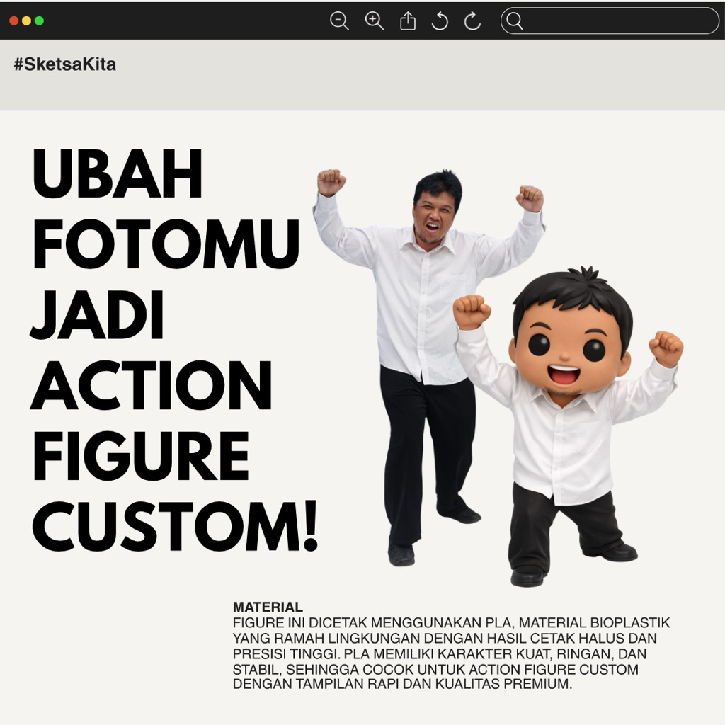 Custom Figur Chibi Funko Pop | Action Figure / Gantungan Kunci Custom Wajah Sendiri
