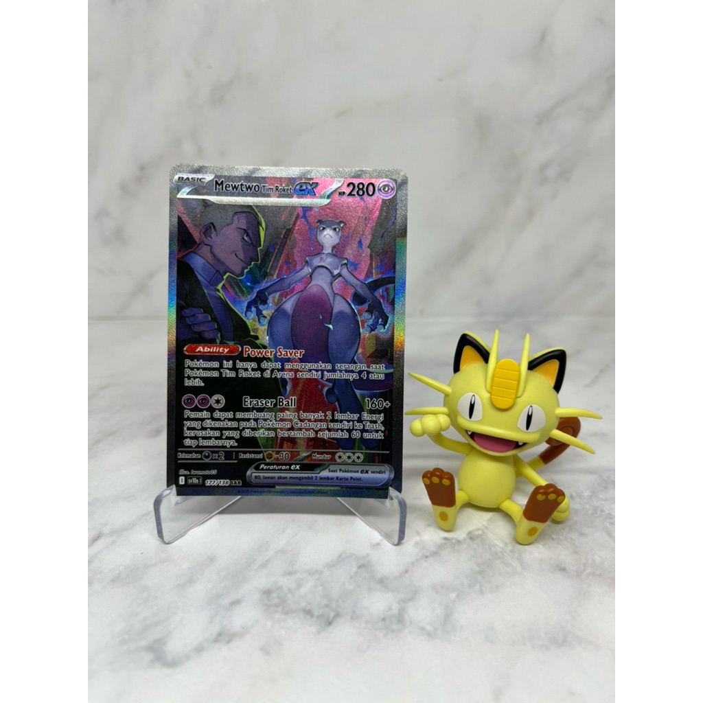 Mewtwo Tim Roket EX SV10S 177/138 SAR - Indonesia