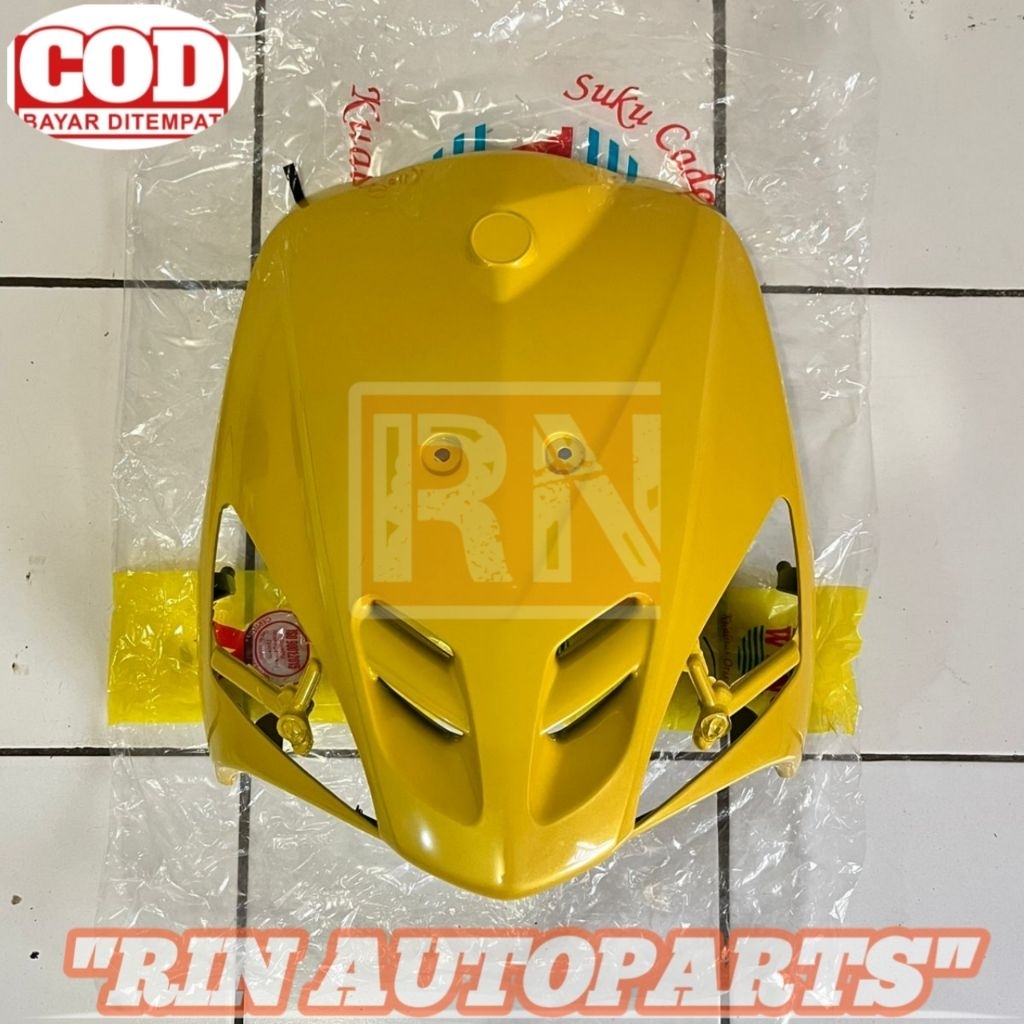 TAMENG DEPAN MIO SPORTY 5TL WARNA KUNING ORIGINAL MERK WIN