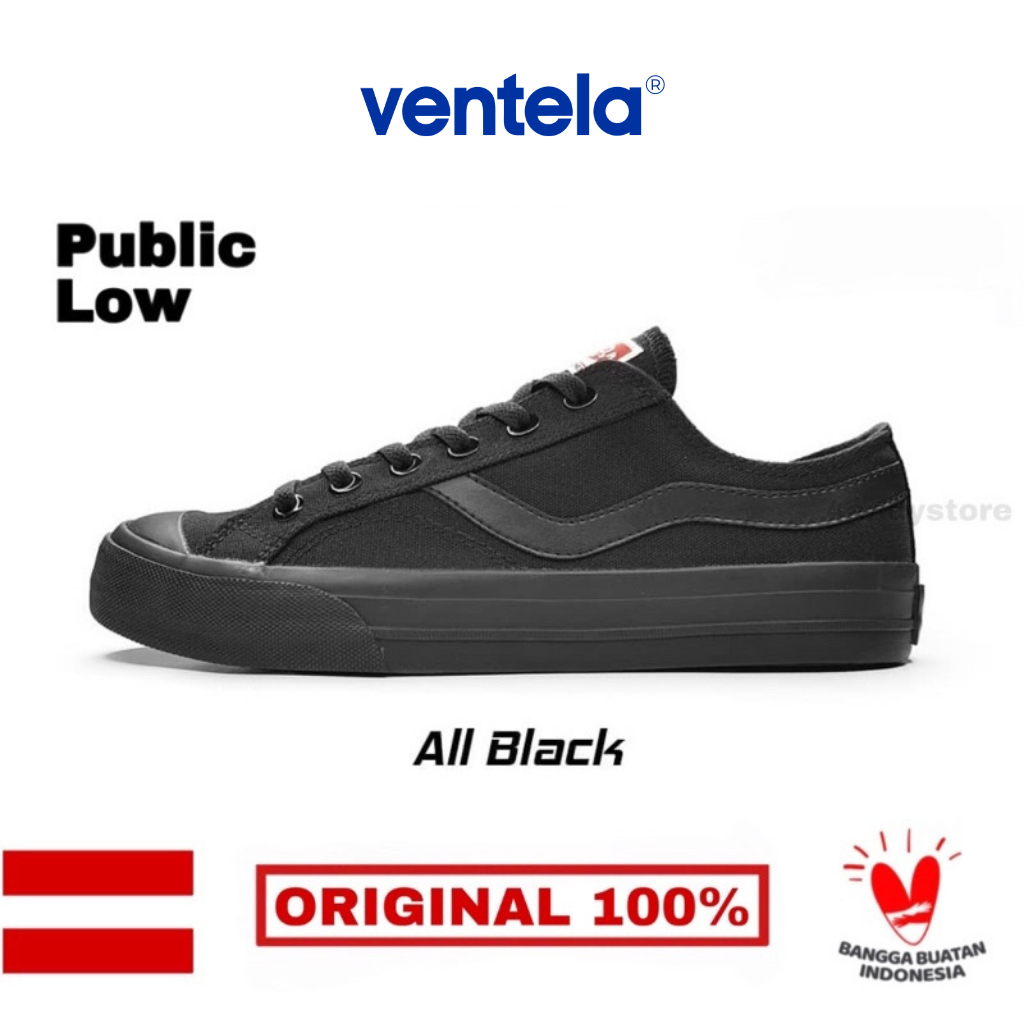 Ventela Public Low All Black