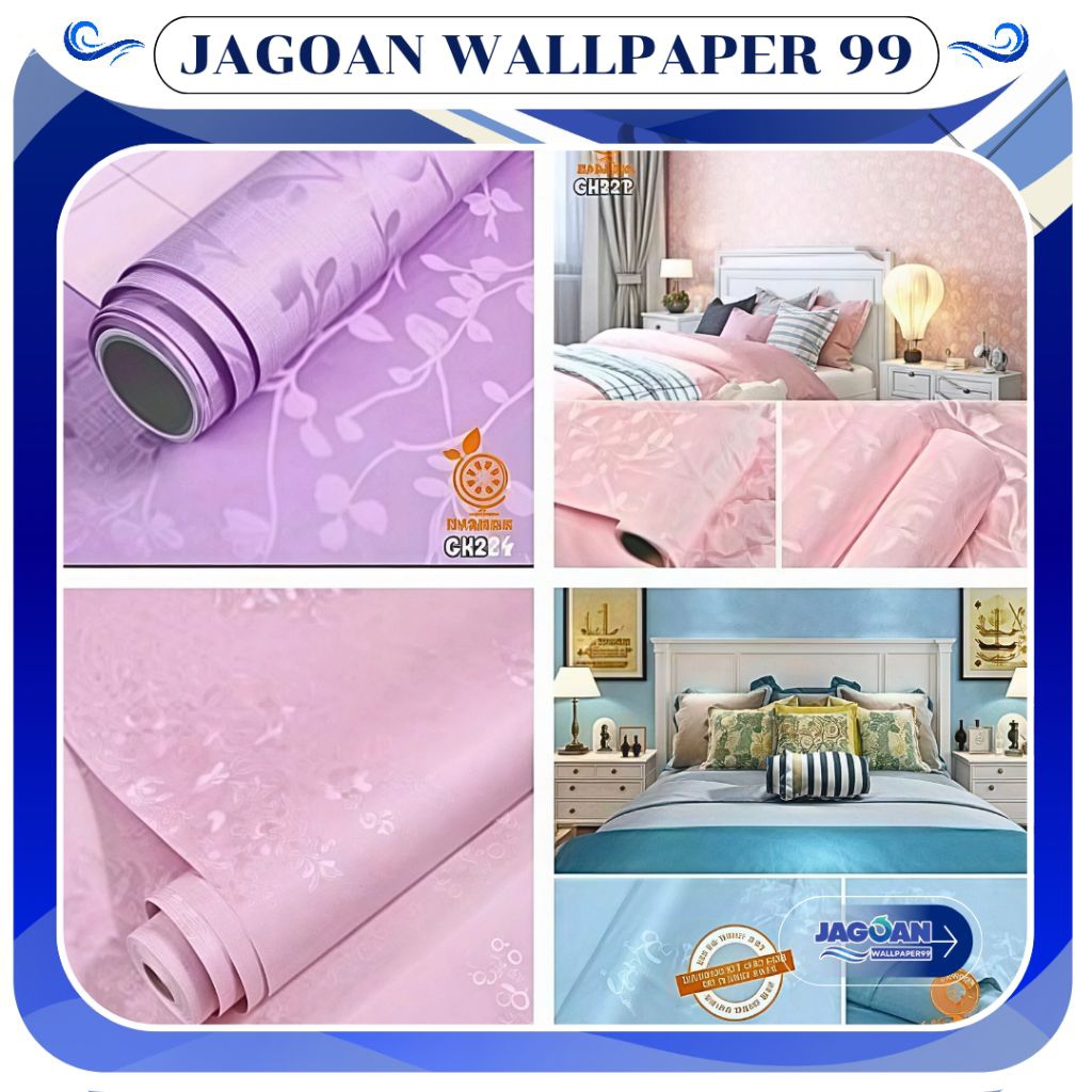 Wallpaper Dinding Emboss Wallpaper Dinding Ruangan Estetik Wallpaper Dinding Motif Bunga