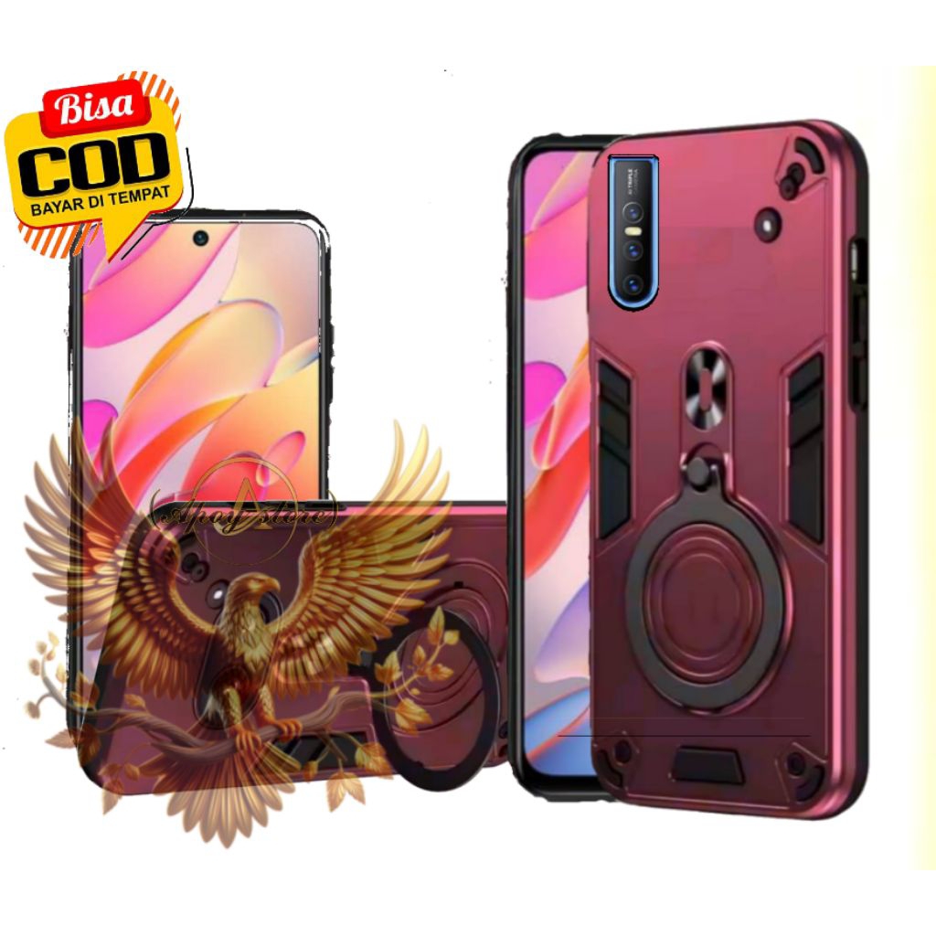 CASE HP VIVO V15PRO CASE ROBOT HIT EYE RING PRO CAMERA HARDCASE ARMOR NEW COVER