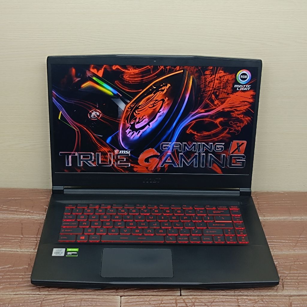 Laptop MSI GAMING GF63 Thin 10SCR Intel Core i7-10750H RAM 8GB SSD 512GB GTX 1650 Ti GEN10 144Hz