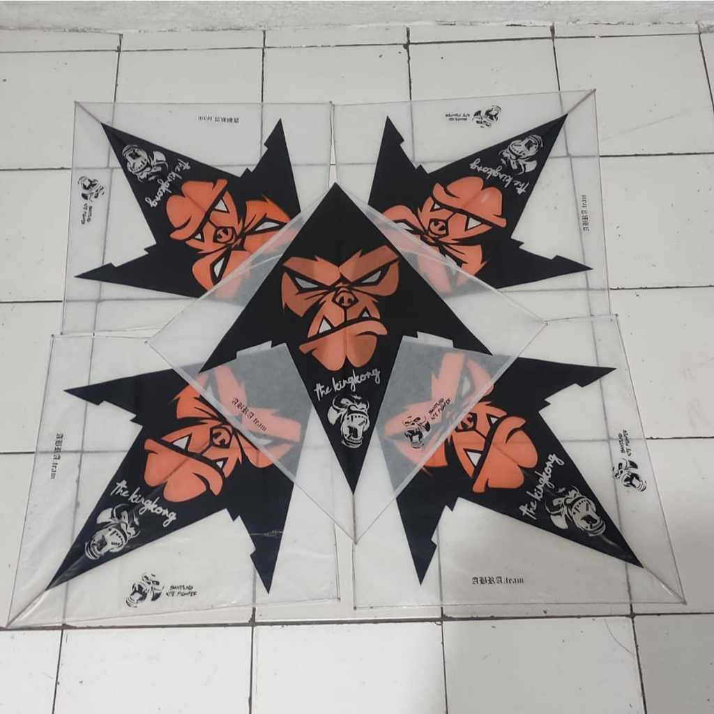 (LEBIH HEMAT) Layangan Sukhoi 10 pcs Super Tournament Lilitan Kingkong