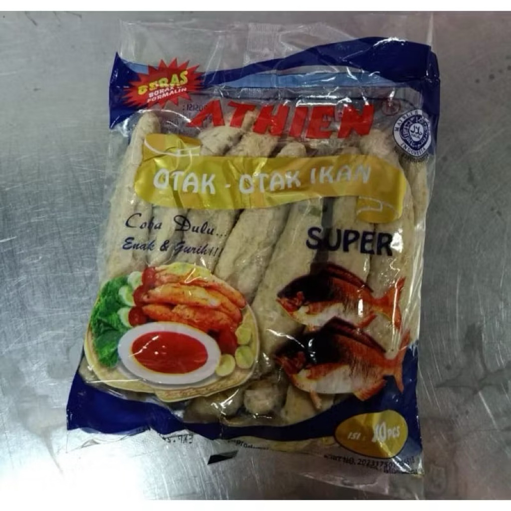Otak-Otak Ikan Athien Super Isi 10 Pcs - Halal, Bebas Formalin, Gurih