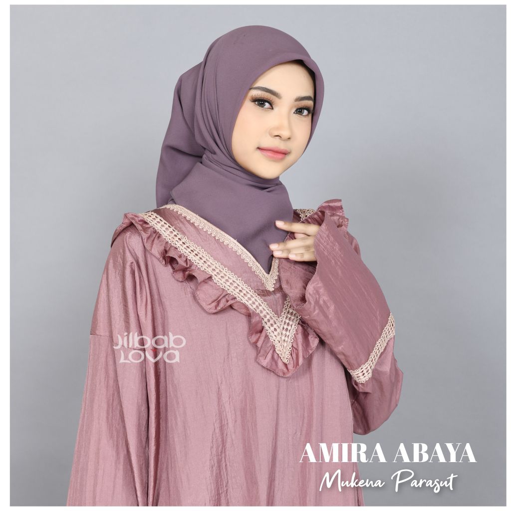 Mukena Abaya Traveling Parasut Amira