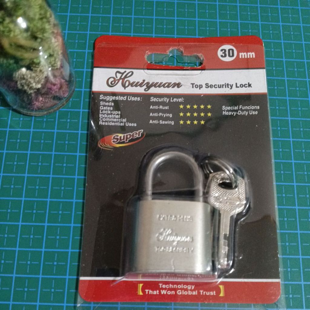 gembok kecil ukuran 30 mm