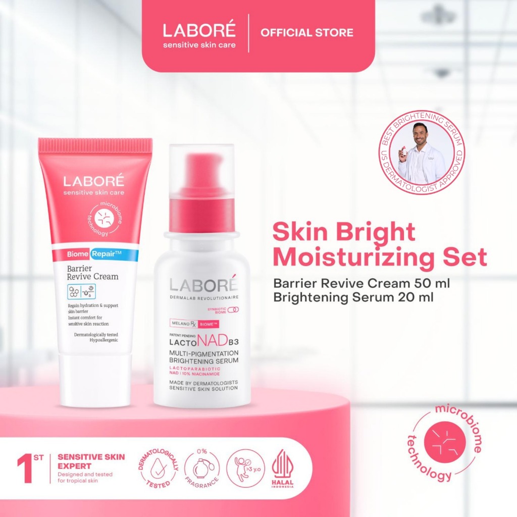[SYIFA HADJU BASIC SKINCARE BUNDLE] LABORE Brightening Set- Brightening Skincare Labore, Skin Nutrit