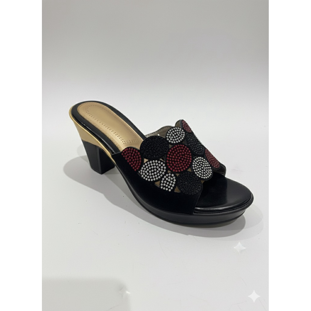 Sandal Heels Wanita Premium - Calbi (002)