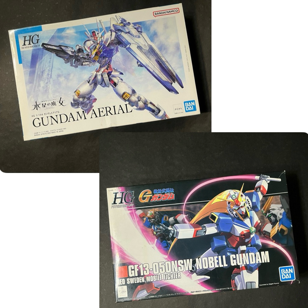 (Bundling) HG Nobell Gundam + HG Aerial Gundam - Bandai 1/144 (Second)
