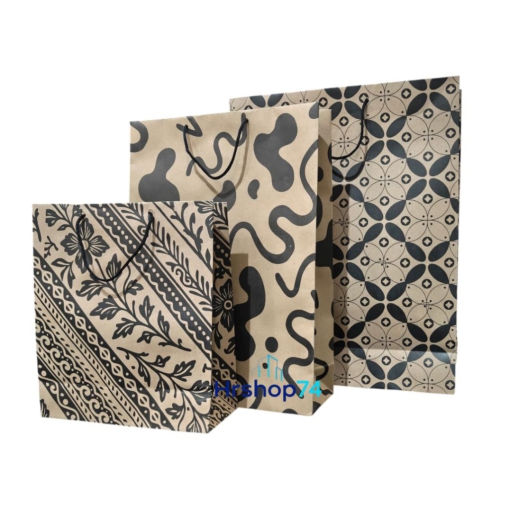 (Perlusin) Paper Bag Batik / Tas Kertas Motif