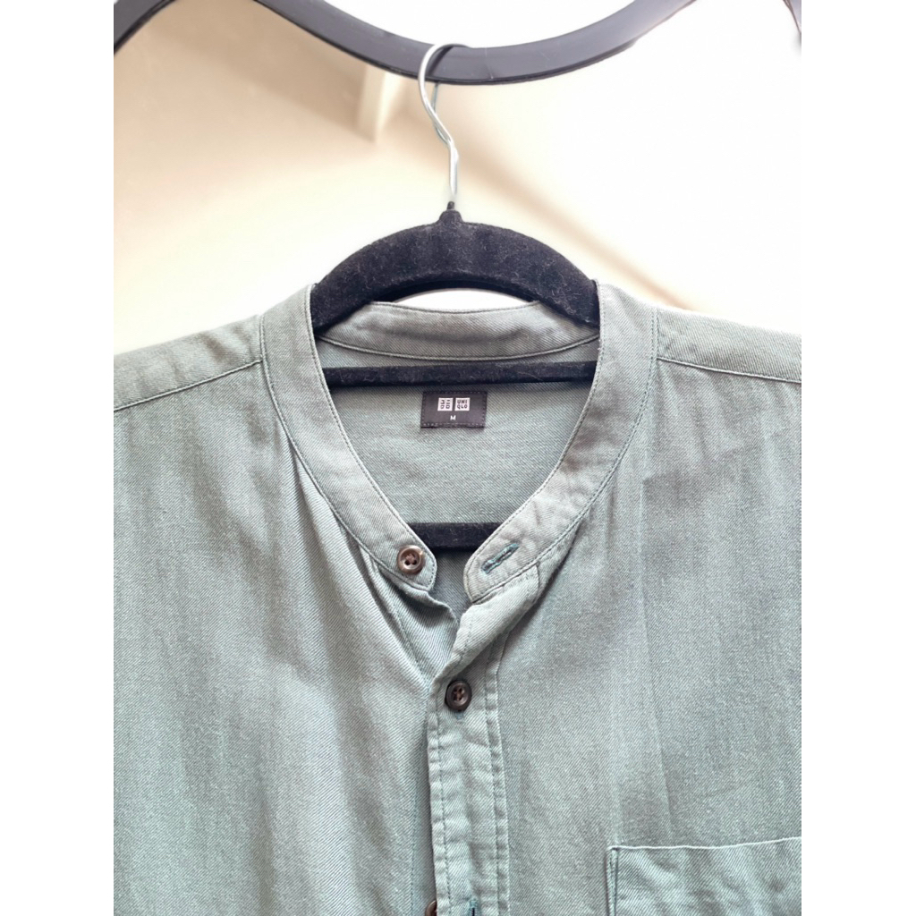 preloved kemeja uniqlo kerah shanghai