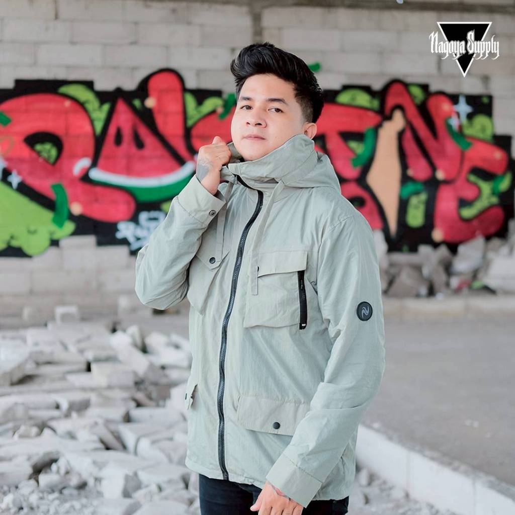 Jaket Nylon Crinkle Corong Ovs Windbreakers - Jaket Casual Series  Mint