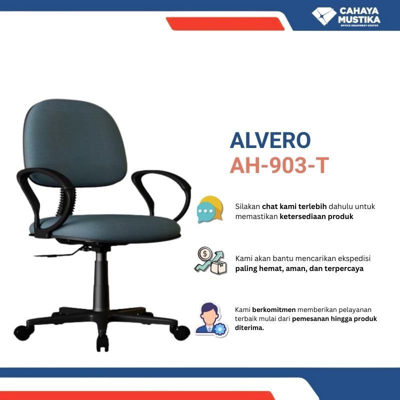 Jual Kursi Putar/Kursi Staff/Kursi Kerja Putar/Kursi Staff Kantor/Kursi Putar Alvero AH-903-T Malang