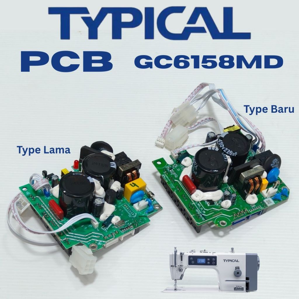 Original PCB Mainboard Mesin Jahit Jarum 1 TYPICAL GC6158MD VERSI LAMA & BARU