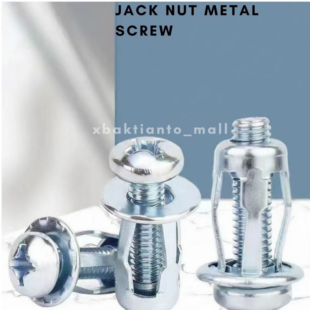 JACK NUT METAL MUR BAUT SEKRUP FISHER M4 M5 M6
