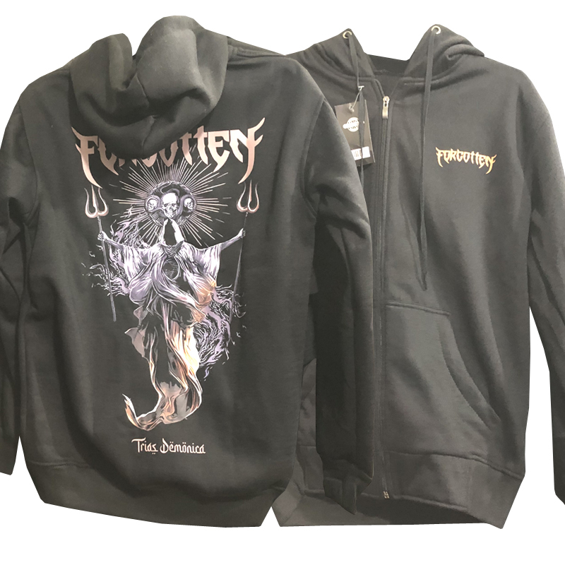 Sweater Forgotten Trias Demonica Hoodie Bahan Cotton Fleece Nyaman Adem