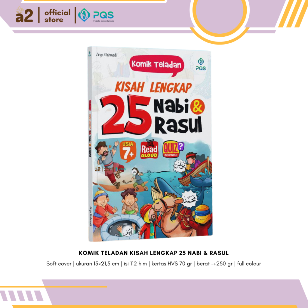 [PQS] Komik Teladan Kisah Lengkap 25 Nabi & Rasul Pustaka Quran Sunnah