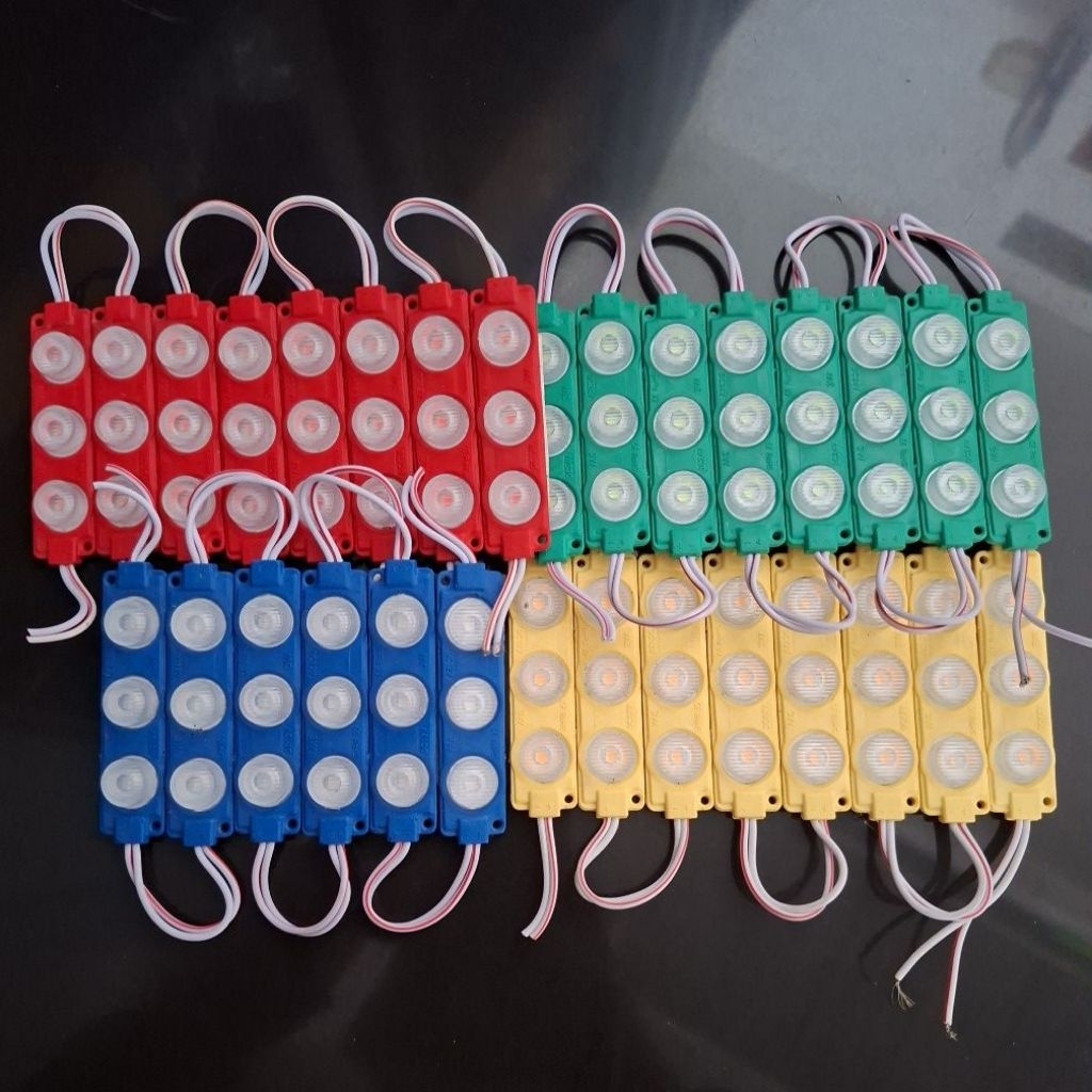 Lampu LED 3 Mata DC 12 volt dan 24 volt 3 Watt Waterproof