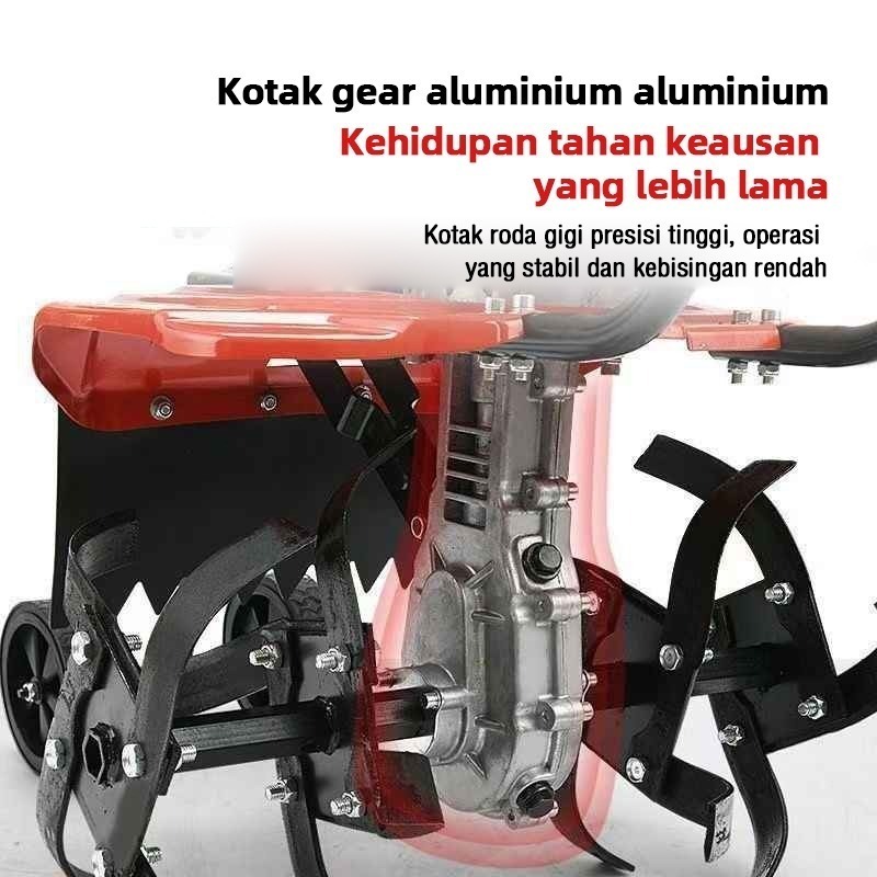 Mesin Traktor Sawah Bajak Mini Power Cultivator Tiller Cultivator Mesin Bajak Sawah Tiller Bajak