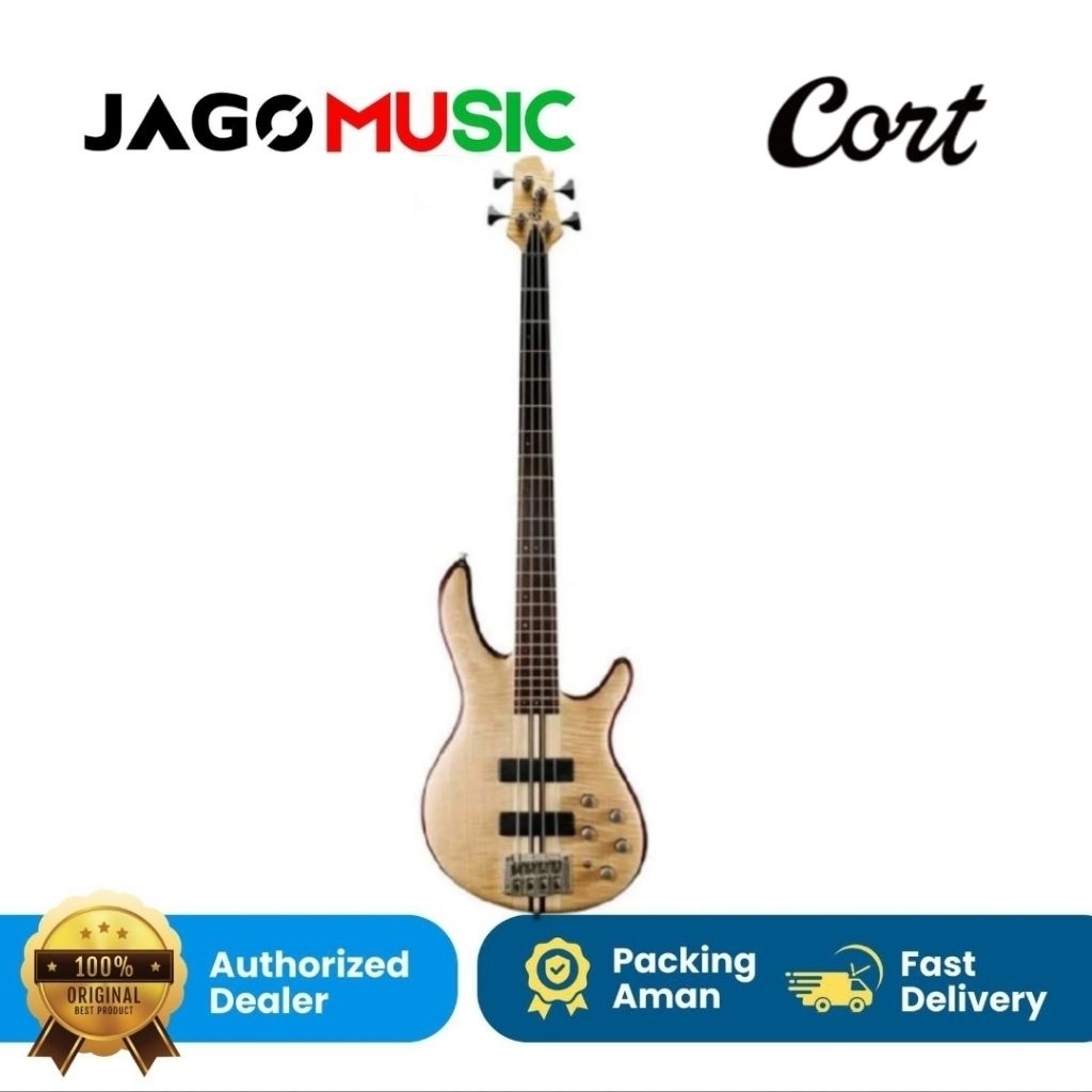 Cort Artisan A4 Plus FMMH OPN in Open Pore Natural Gitat Bass Cort A4 Plus FMMH