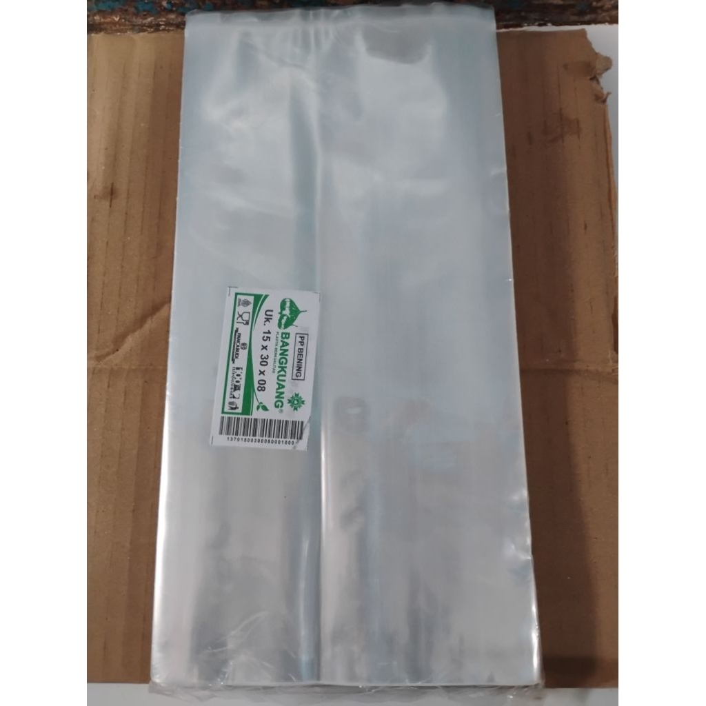 PLASTIK PP BANGKUANG 15X30 TEBAL 0.8