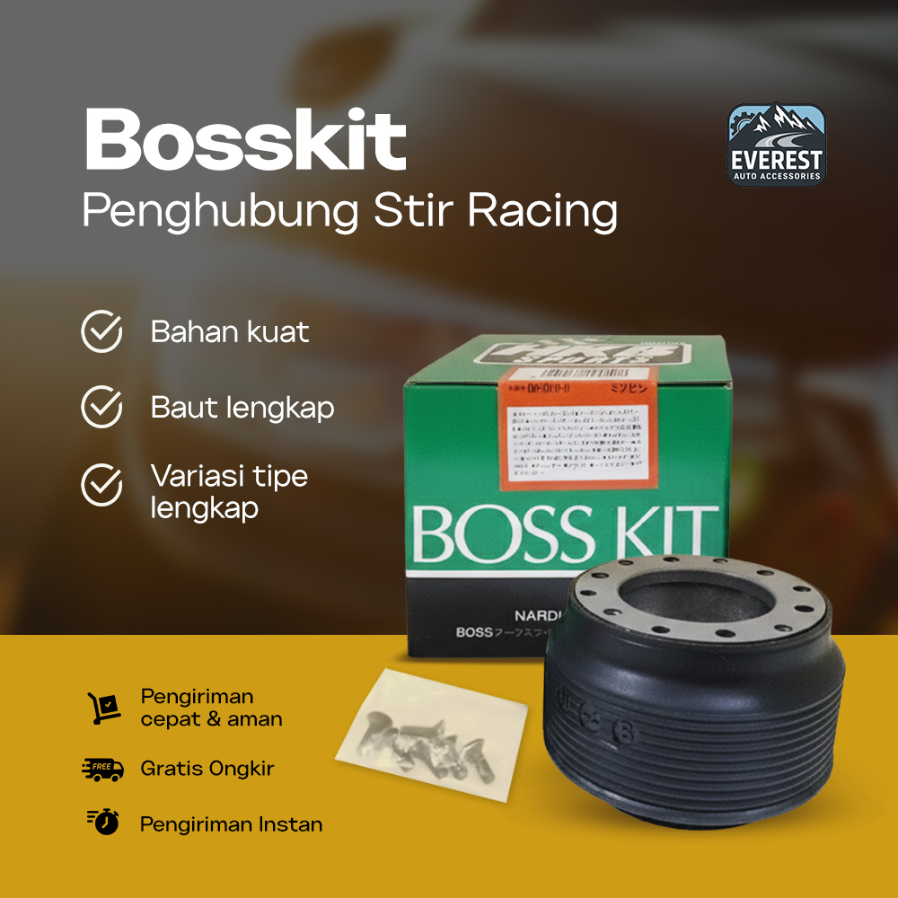 SR25 - Everest Auto - Bosskit Stir Mobil HKB Adaptor Setir Penyambung Stir Racing