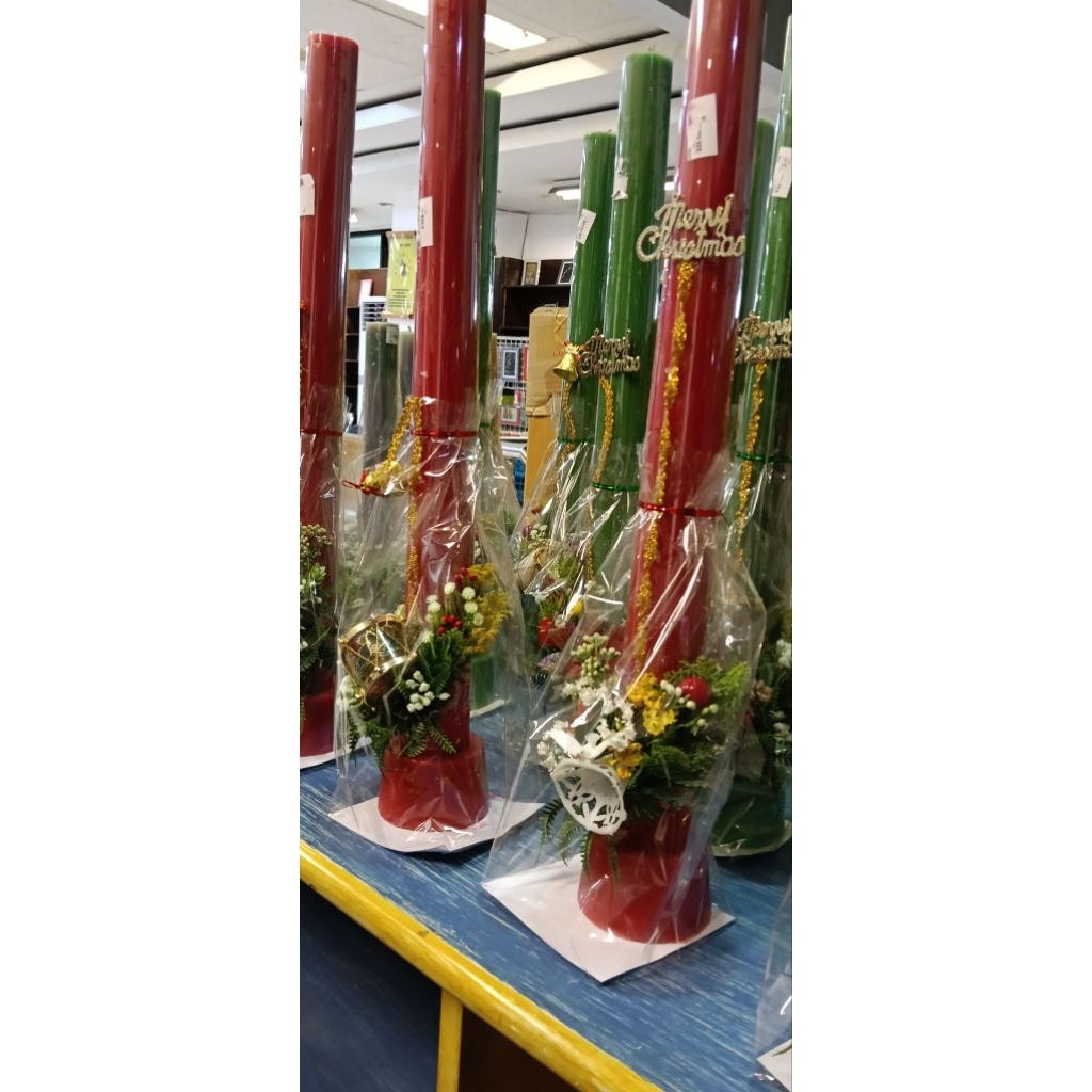 Lilin hiasan Natal (besar) (OJC)