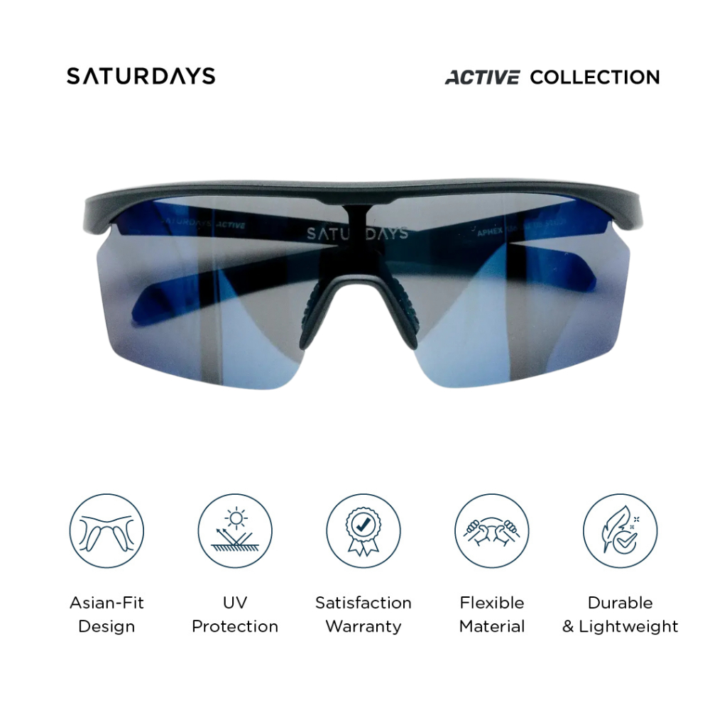 SATURDAYS - Aphex Sport Sunglasses Kacamata Hitam Olahraga Pria & Wanita