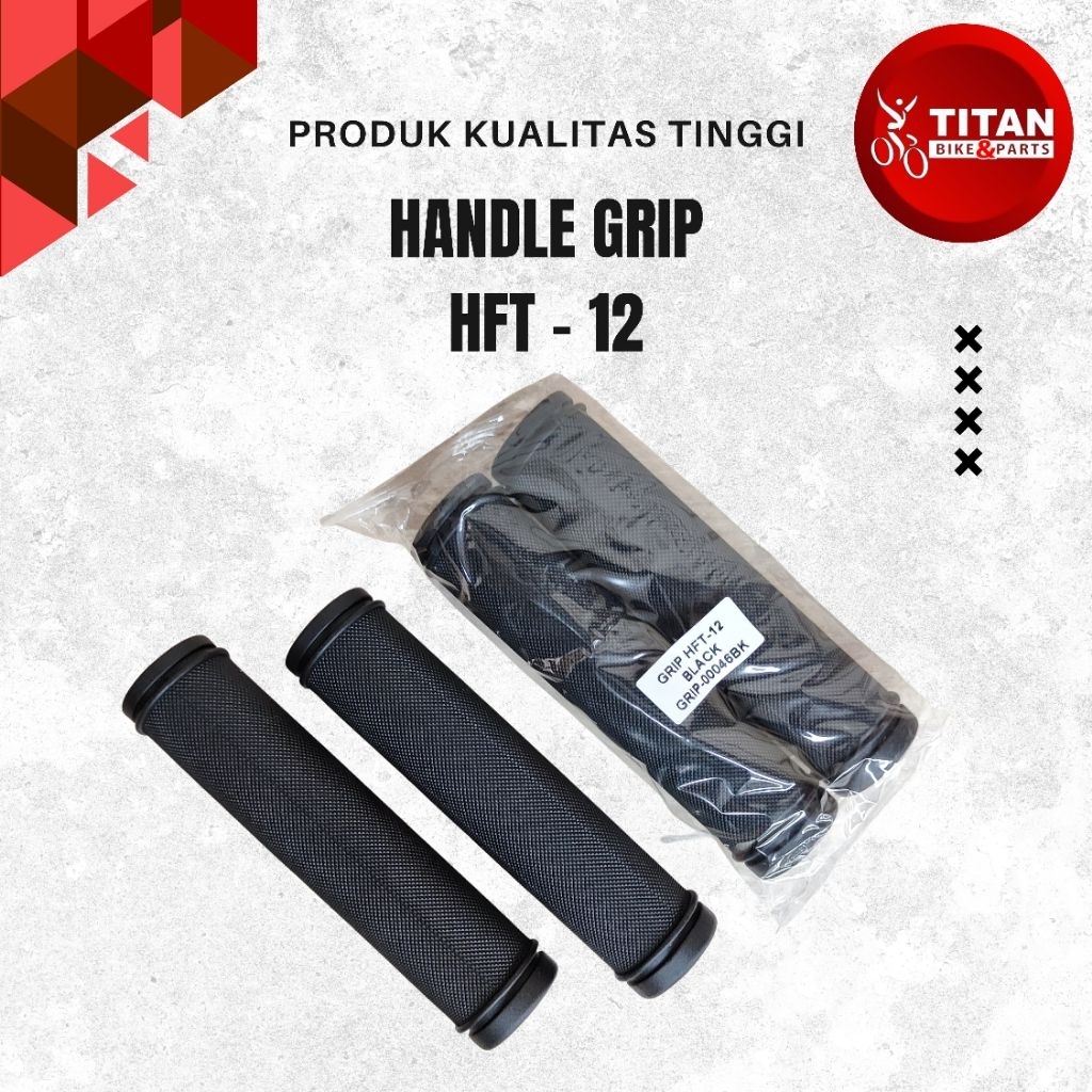 Handle Grip / Pegangan Setir Sepeda HFT-12 (Cocok untuk sepeda gunung lipat & mini)
