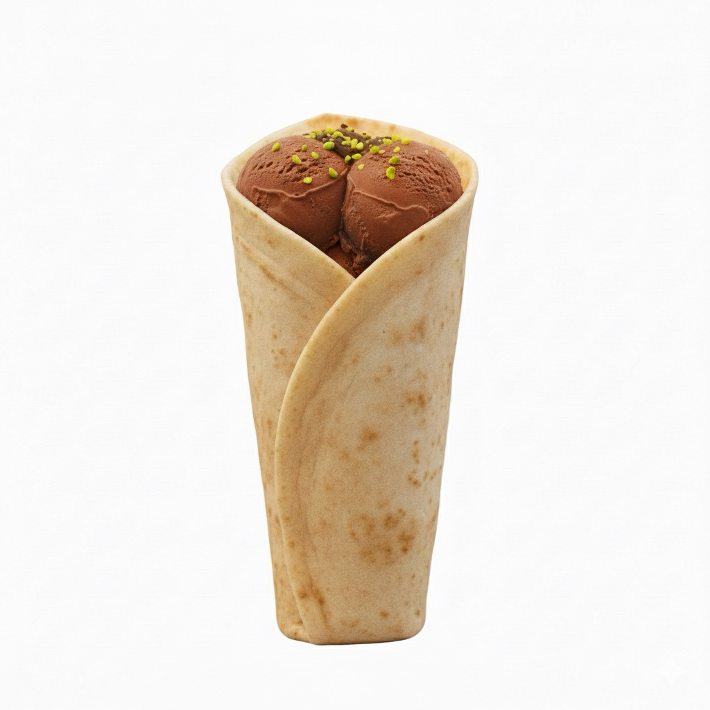 kebab ice cream coklat