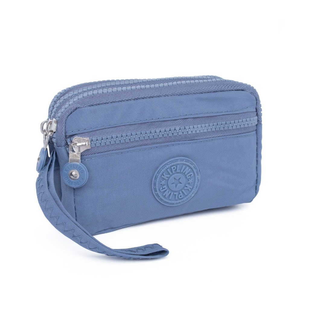 DOMPET NYLON 3 RESLETING BAHAN PARASUT WANITA IMPORT KP 277