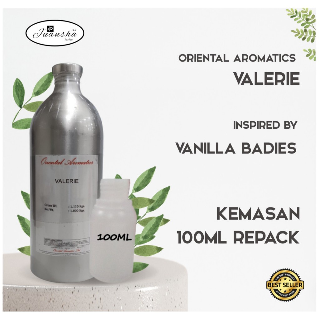 BIBIT PARFUM MURNI VALERIE | ORIENTAL AROMATICS 100ML REPACK