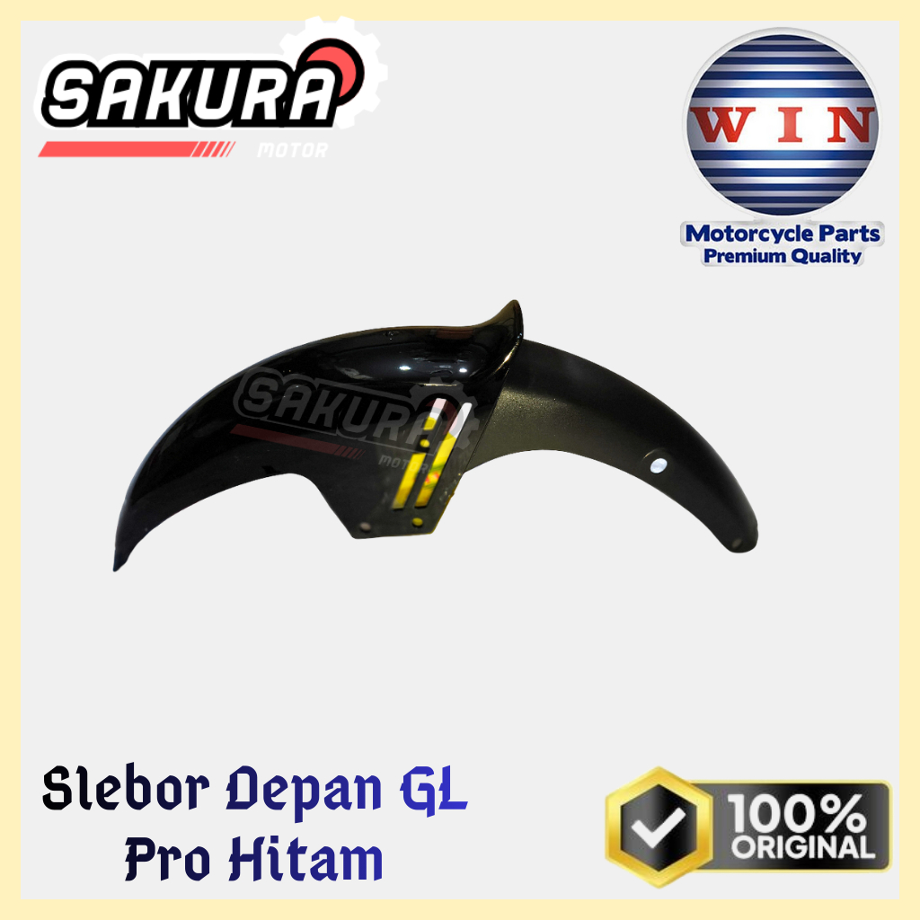Slebor Depan GL Pro Hitam Original WIN
