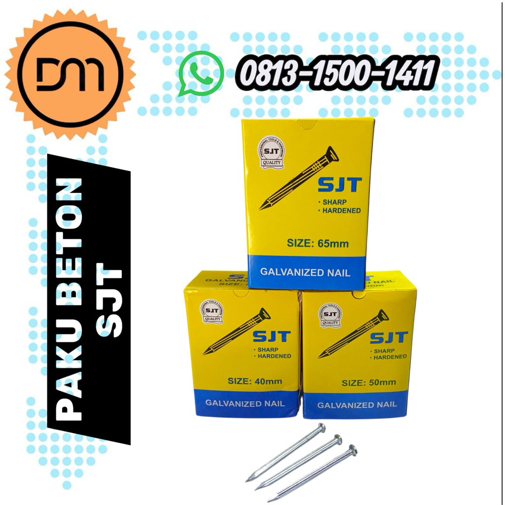 DM - Paku Beton Putih SJT / Paku Tembok SJT / Galvanized Nail