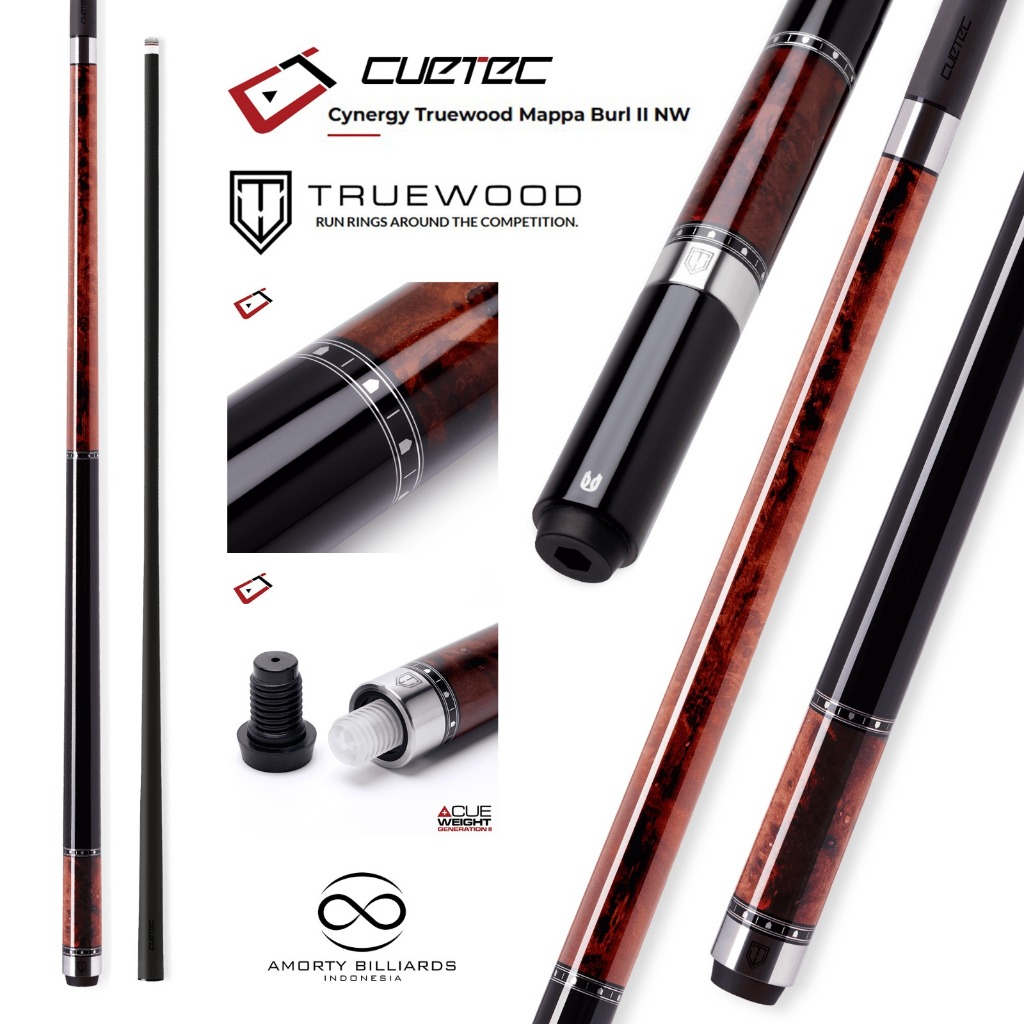 Cuetec Truewood Burl II - NW / Stik Play