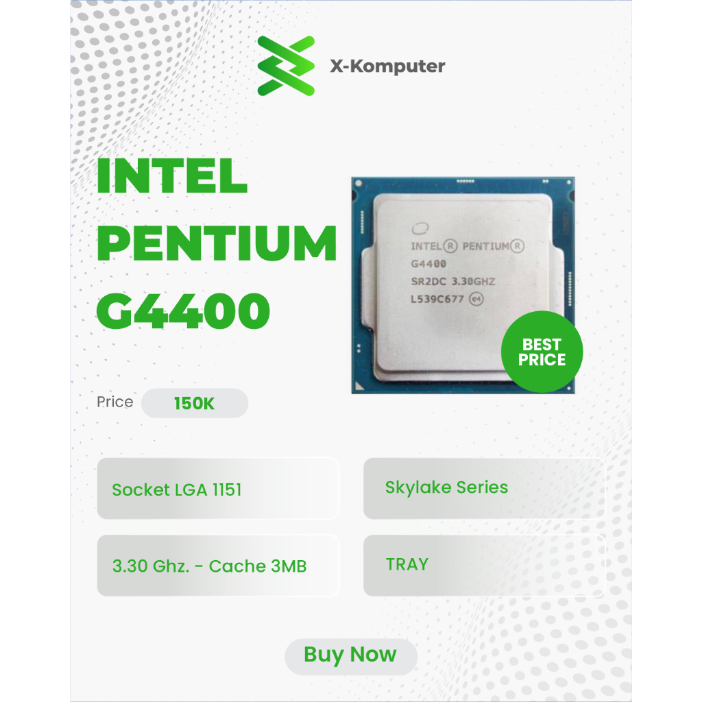 Prosesor Intel Pentium G4400 LGA 1151