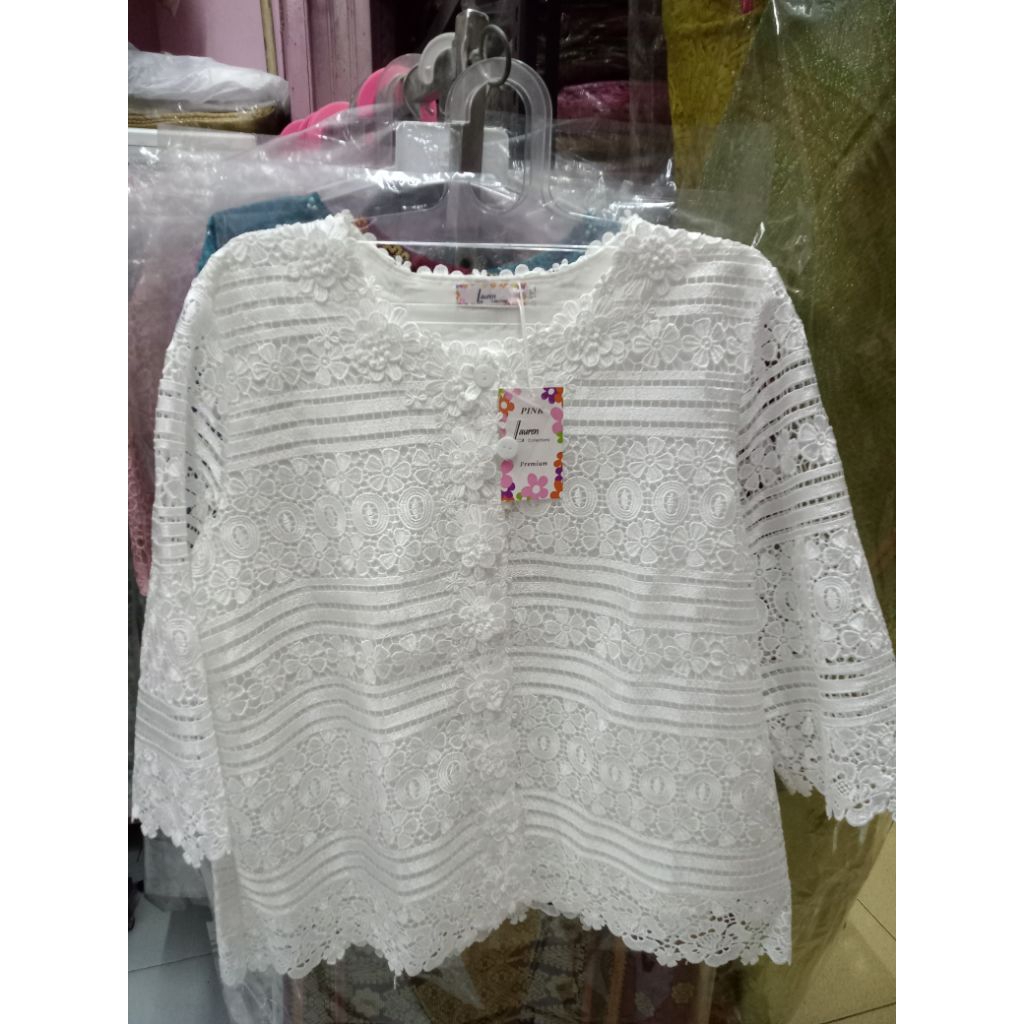 Atasan wanita brokat bangkok ukuran 5XL