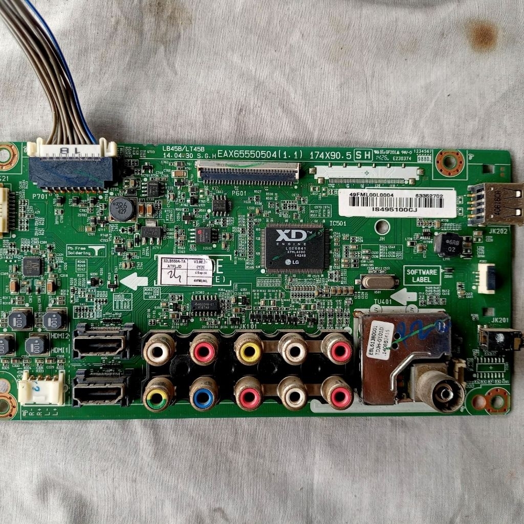 mainboard tv led lg 32lb550a