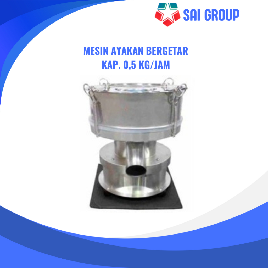 Mesin Ayakan Bergetar Kapasitas. 0,5 Kg/Jam