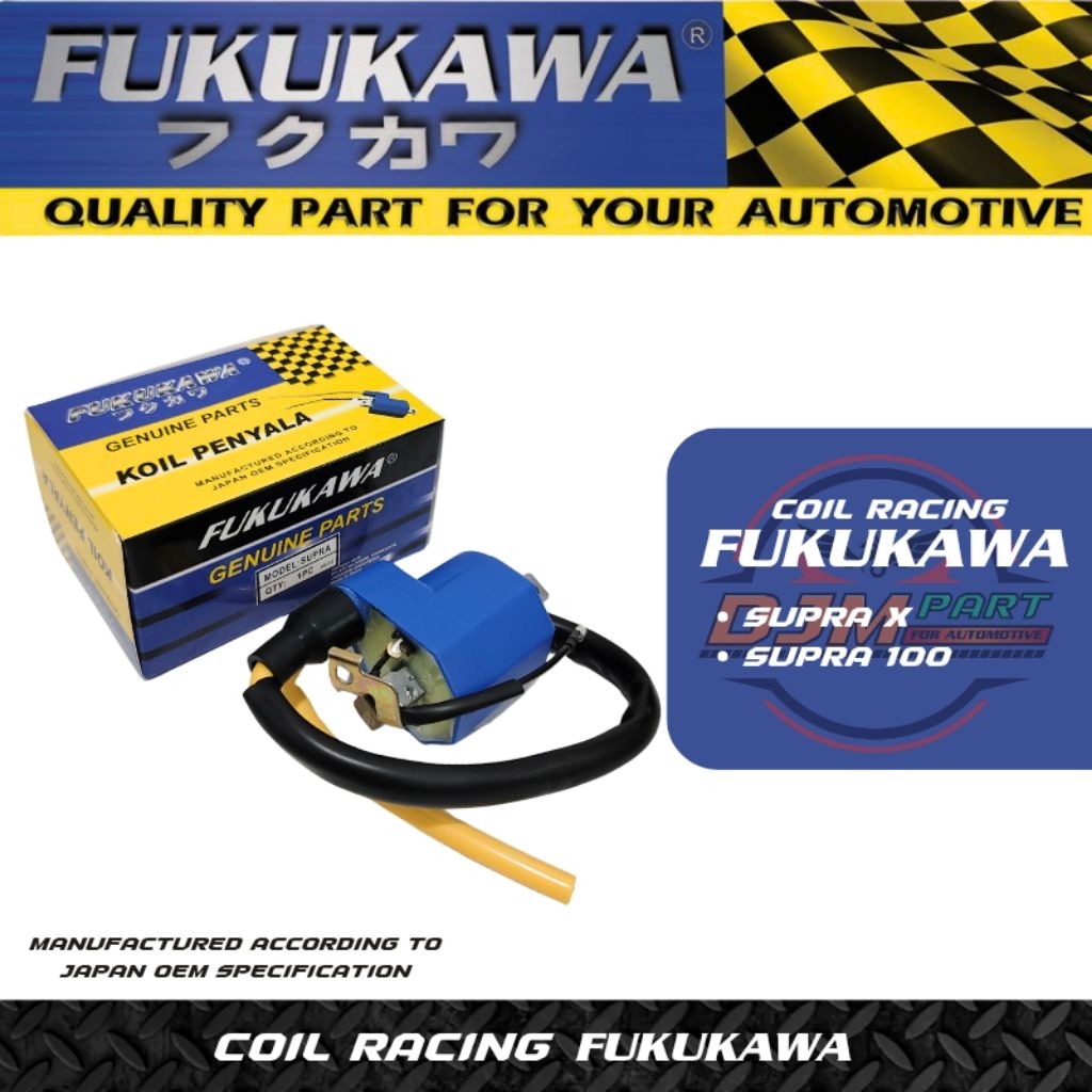 FUKUKAWA Coil Standar Racing Koil Pengapian Supra X 100 Original