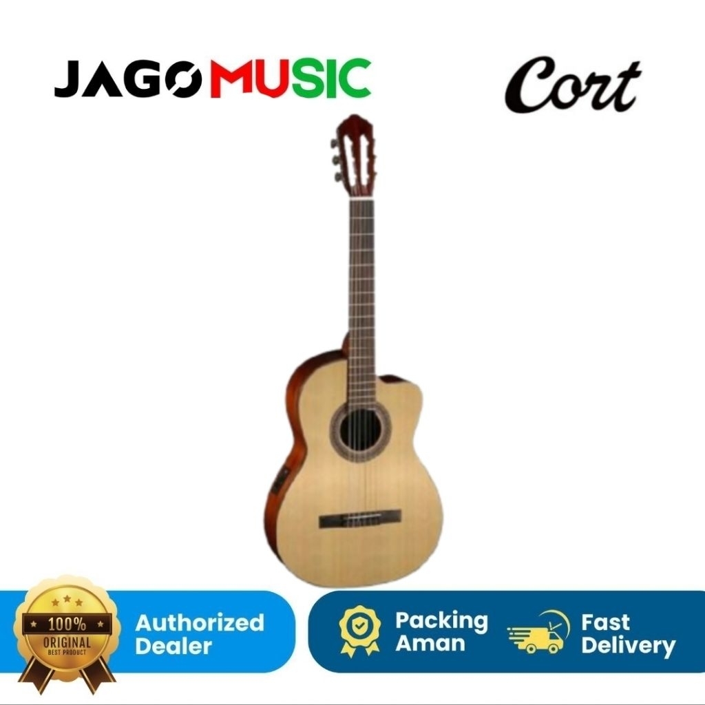 Gitar Cort AC120CE-OP Classic Guitar Elektric Cort AC 120CE Open Pore Original
