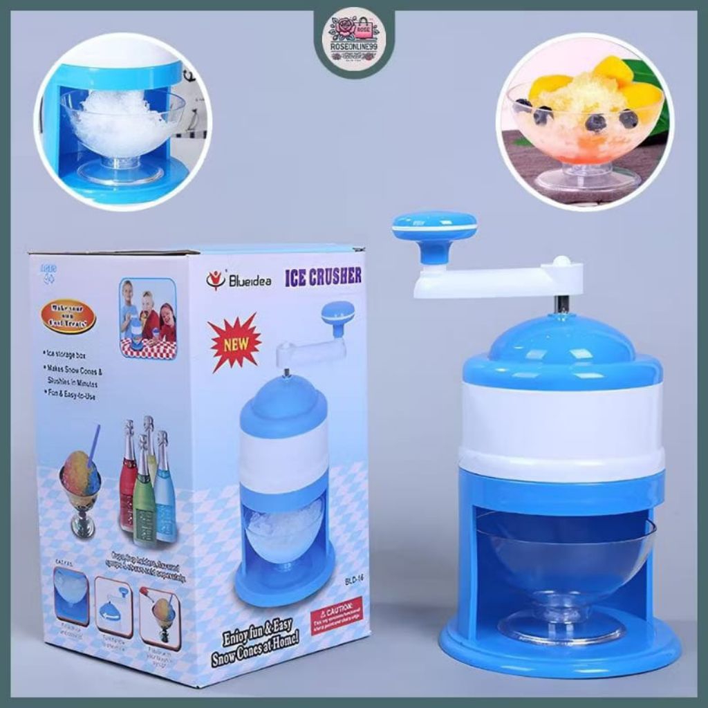 Alat Serut Es Batu Portable Mesin Serut Es Manual Ice Shaver Alat Penghancur Es Batu