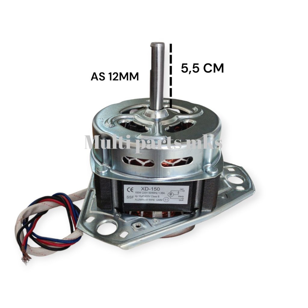 DINAMO PENCUCI MESIN CUCI 2 TABUNG / DINAMO WASH AS 12MM