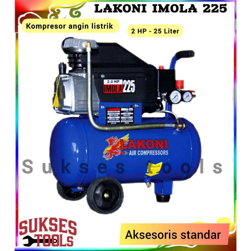 Imola 225 Imola225 Kompressor Angin Lakoni 2 HP 25 liter (Gojek)